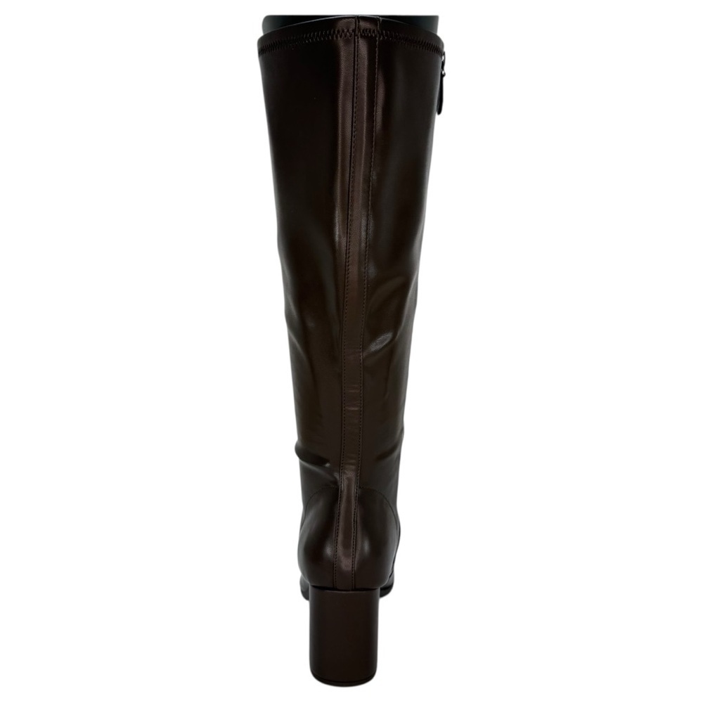 Aerosoles Micah Brown Faux Stretch Leather Knee High Womens Boots Size 9.5W - Picture 4 of 12